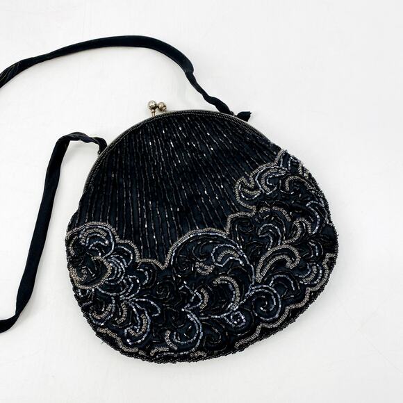 Vintage Beaded Small Clutch Evening Bag - Picture 1 of 5
